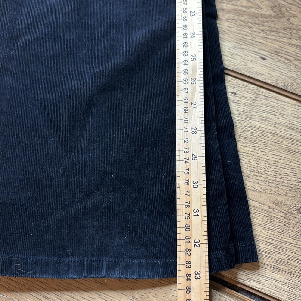 Women’s Ann Taylor Loft Black Modern Boot Baby Corduroy Pants Size 12 - Picture 7 of 9